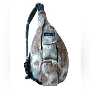 NWT Kavu Rope Sack Sling Bag Wave Tie Dye!